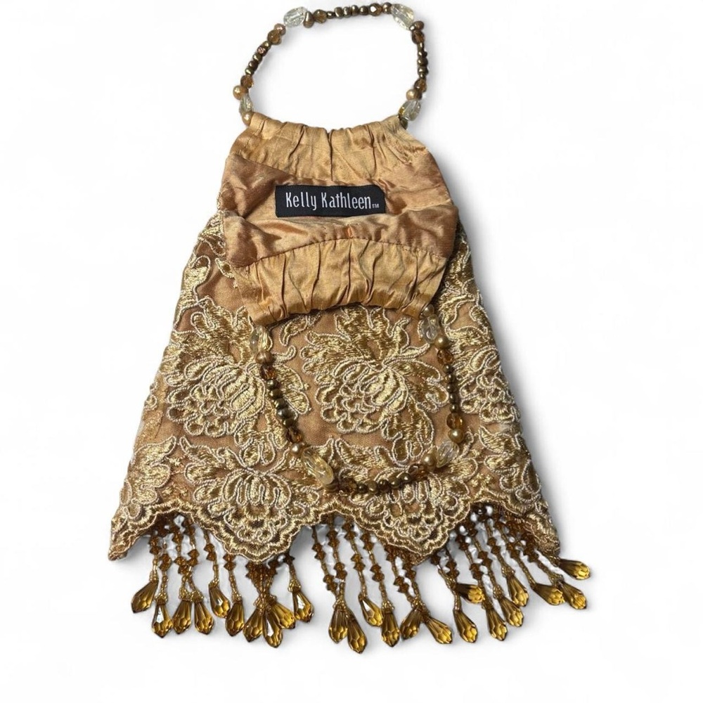 Gold Embellished Evening Bag
